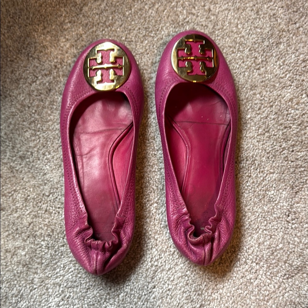 Tory Burch Pink Ballet Flats